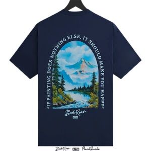 Kith for Bob Ross Nothing Else Pocket Tee • Store Exclusive • Navy • 2026